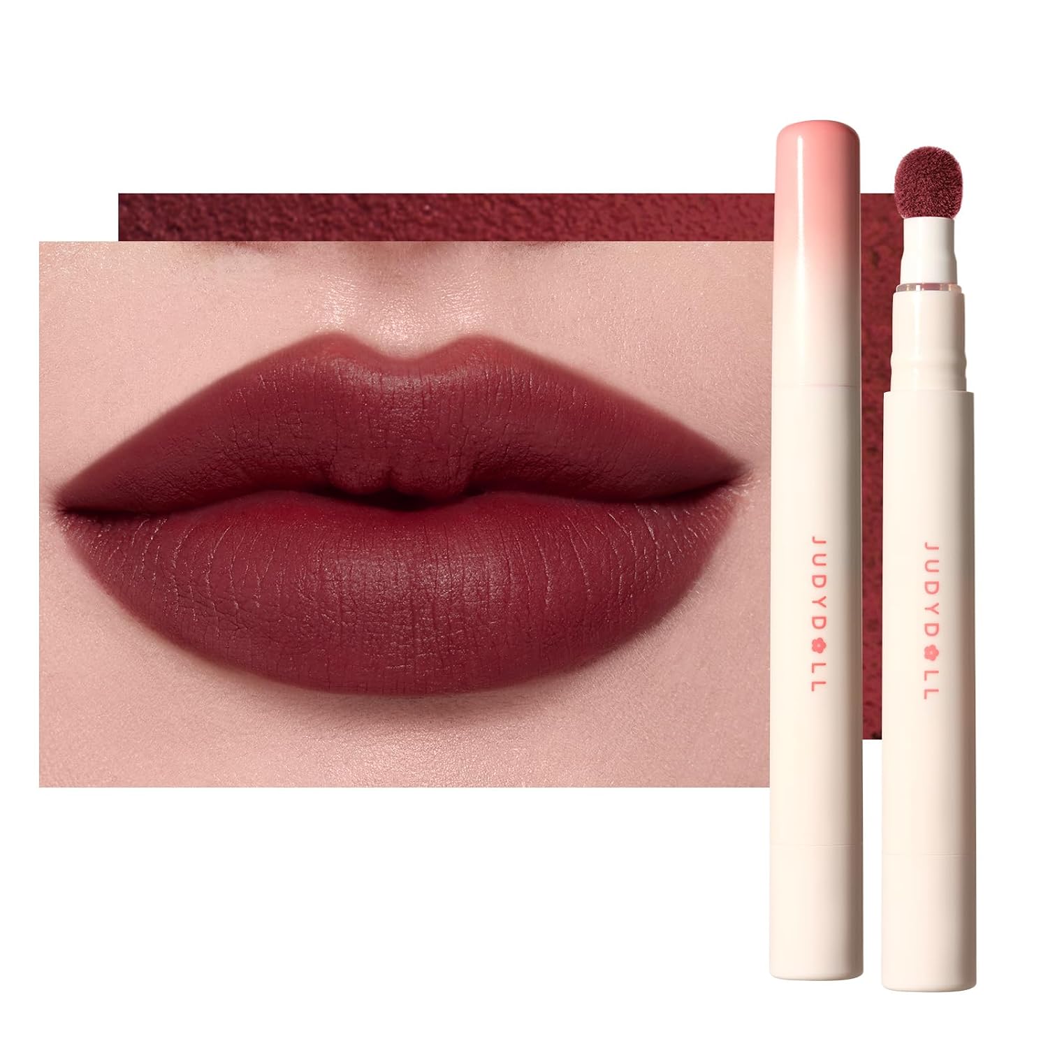 Detalle de JUDYDOLL N110 Vintage Wine Matte Glitter Lipstick