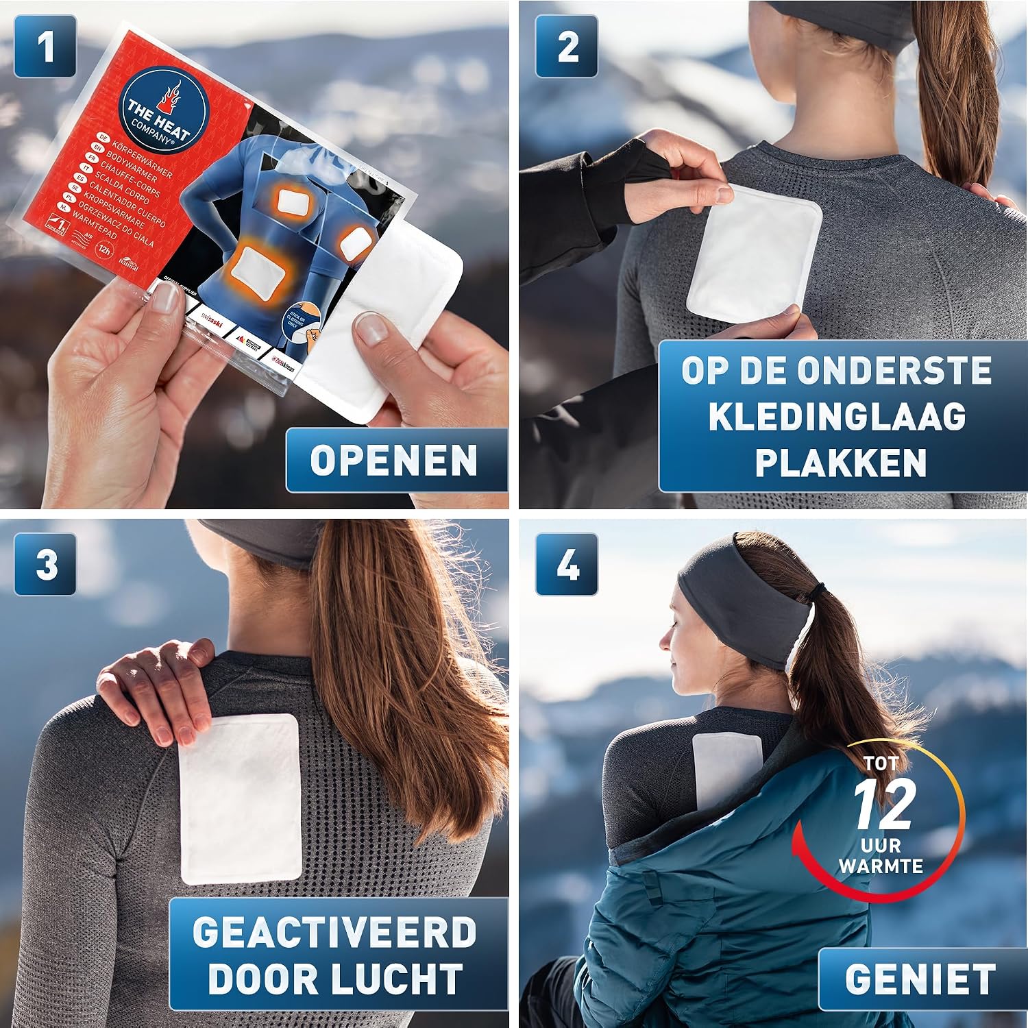 Thumbnail 2 de THE HEAT COMPANY 12310 bodywarmer, 10 stuks zelfklevend, 12+ uur warmte
