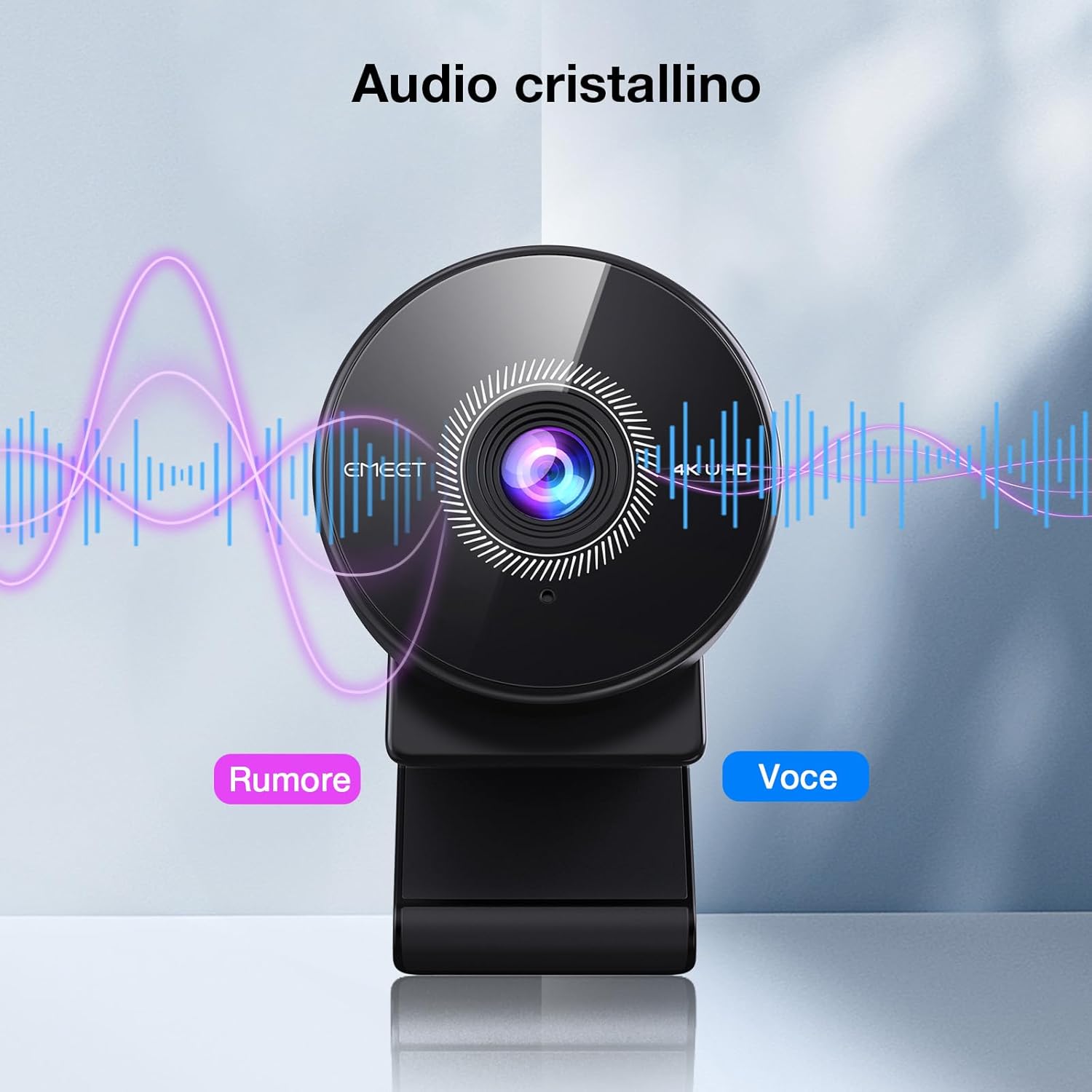 Thumbnail 2 de EMEET C950 4K Webcam PC – 8 MP, 4K UHD, AF PDAF, Microfono antirumore, FOV 73°, Privacy cover, USB 2.0