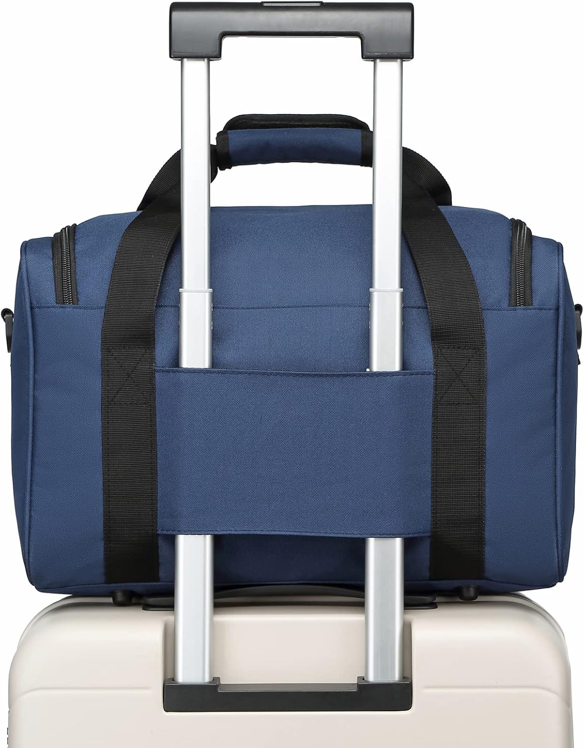 Detalle de Kono 40x20x25 Under-Seat Cabin Holdall, 20L Navy Oxford Cloth