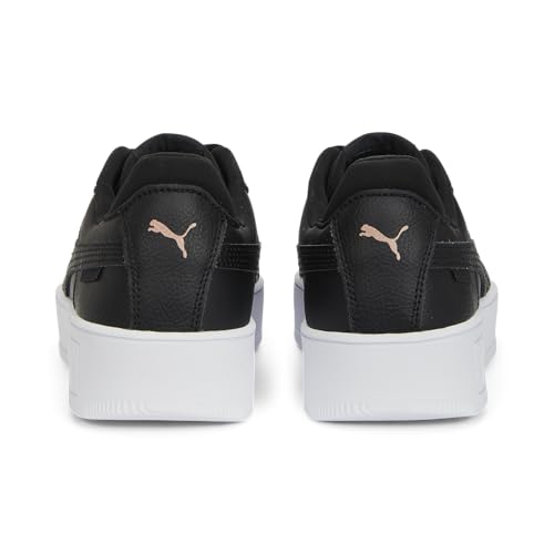 Detalle de PUMA Women Carina Street Scarpe da ginnastica – Black Rose Gold White Metallic, 37 EU