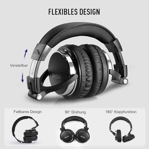 Thumbnail 7 de EKSA P100 Over Ear Kopfhörer mit Kabel – Studio Monitor, 50 mm Treiber