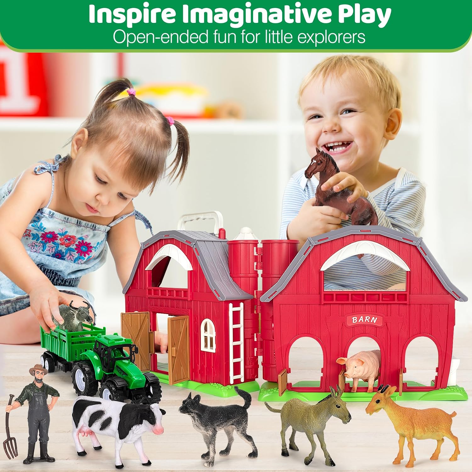Detalle 2 de Big Red Barn Farm Playset