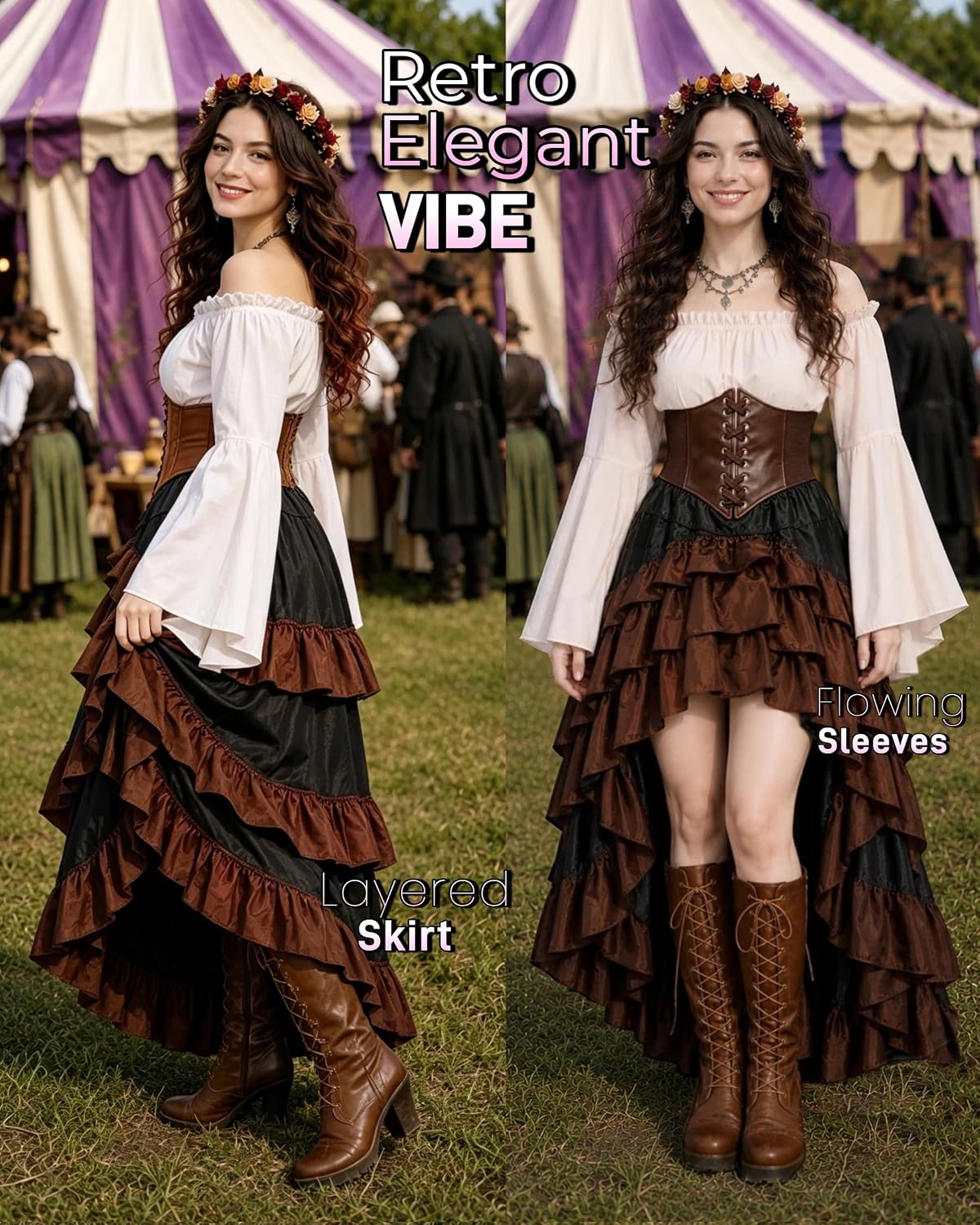 Detalle 2 de Women's Pirate Costume, Polyester