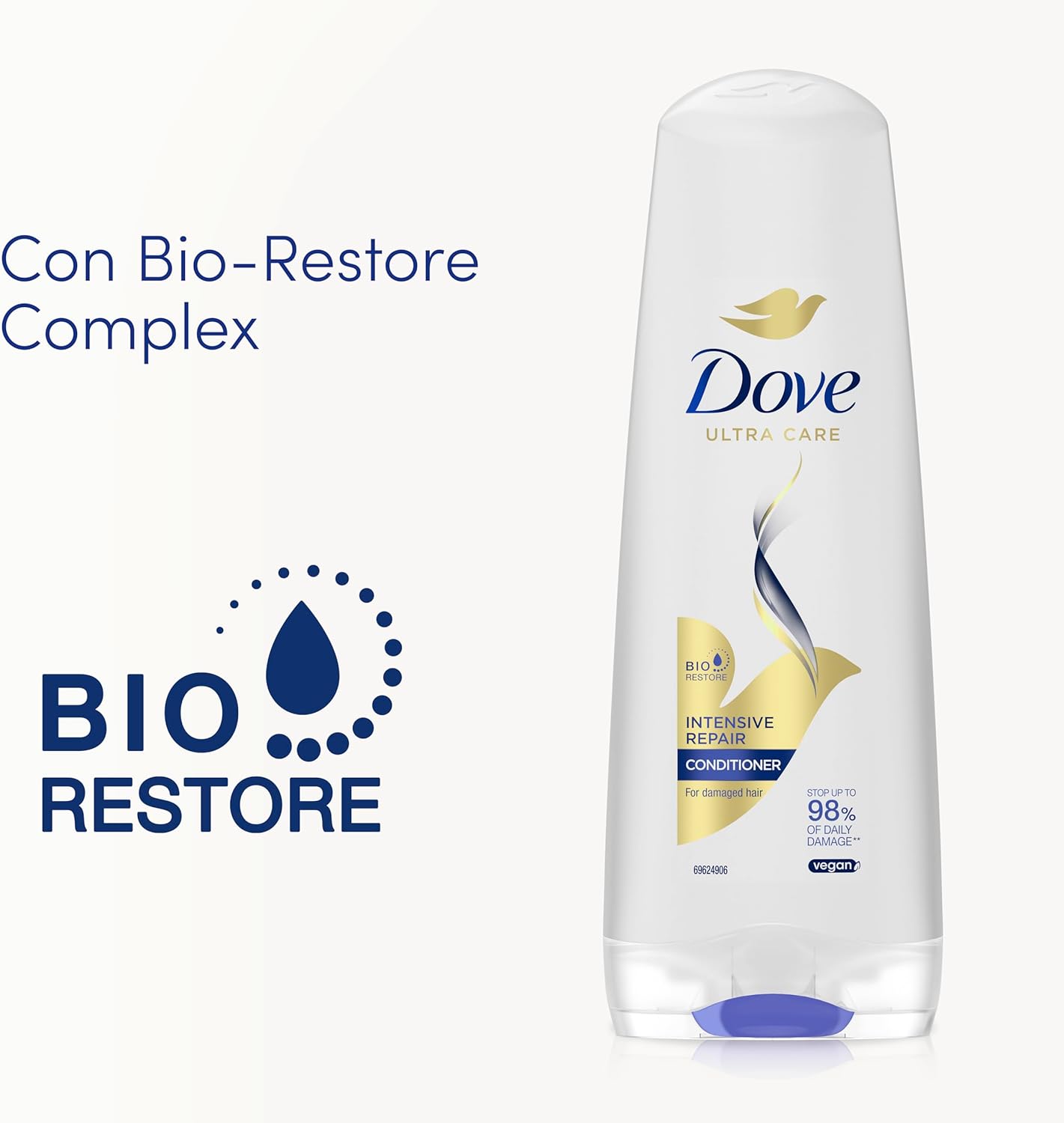 Thumbnail 6 de Dove Ultra Care Balsamo Ricostituente Intensive Repair per capelli danneggiati (3x200 ml) con Bio-Restore Complex