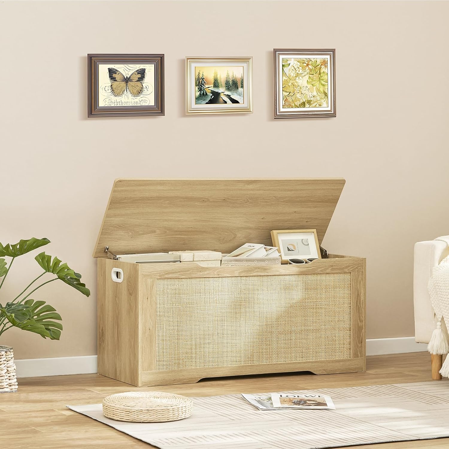 Detalle de Usikey 39.4-Inch Storage Bench