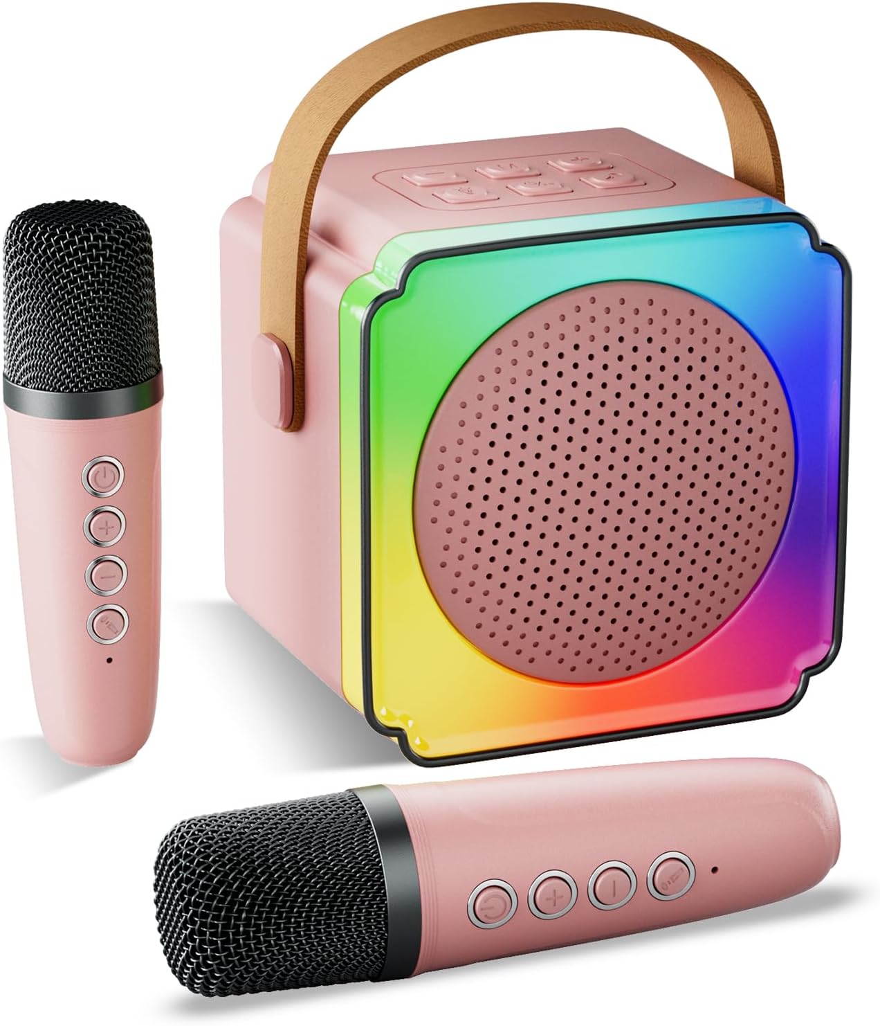 Detalle de Lavliy Mini Karaoke Machine 2 mics for kids 🎤