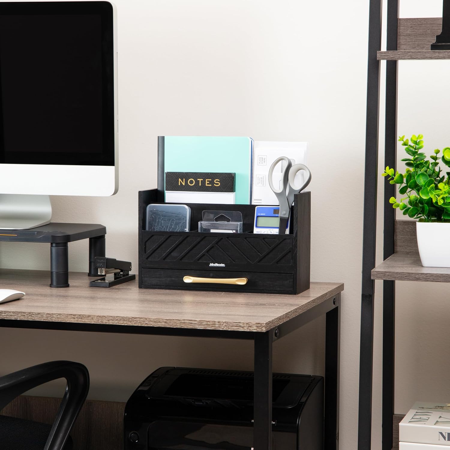 Detalle 2 de Mind Reader Desktop Organizer, 5-Compartment