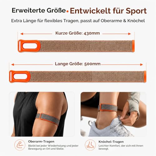 Detalle 2 de Zspoly Oberarmband kompatibel mit Google Fitbit Air – verstellbares, atmungsaktives Nylon-Armband für Sportler