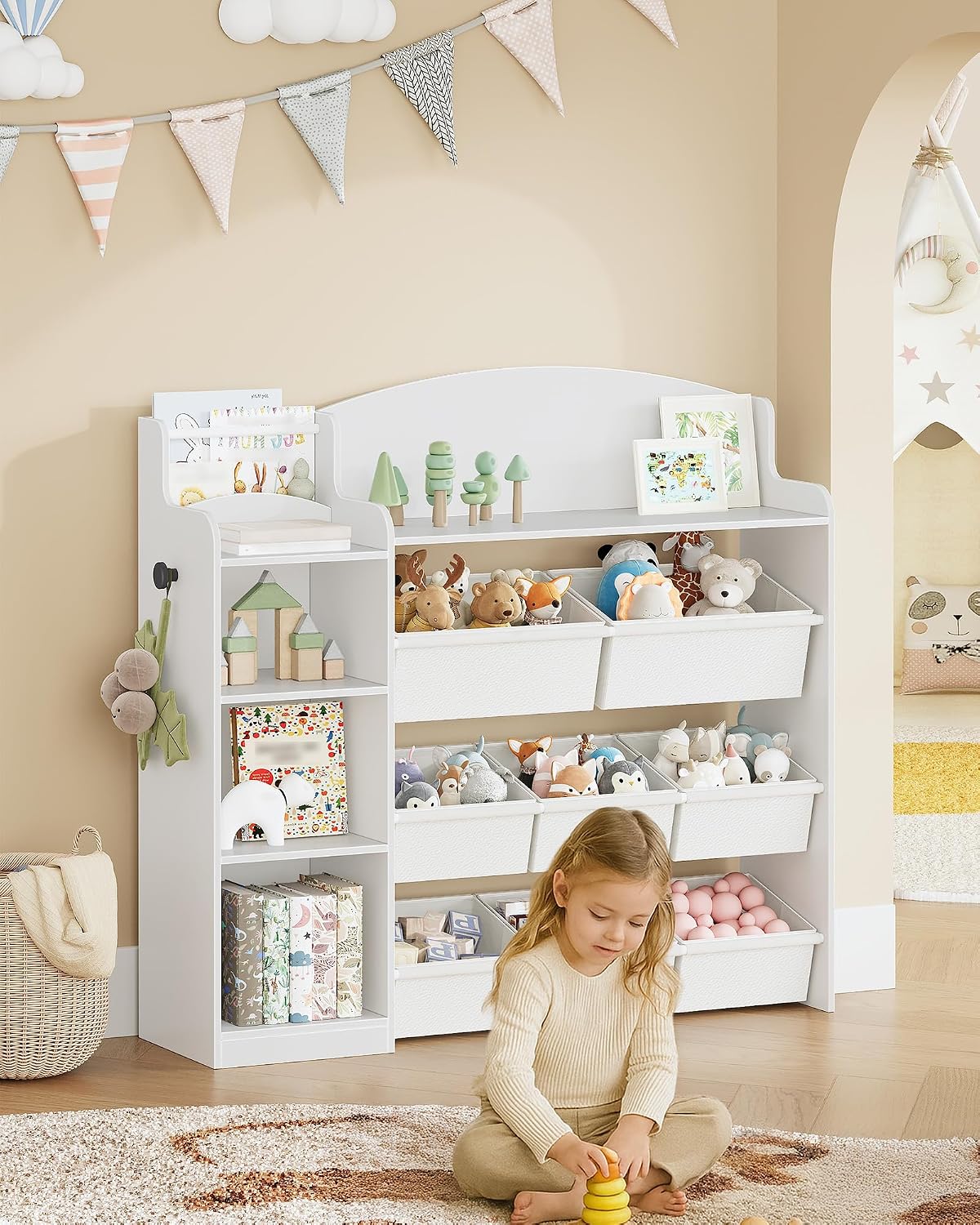 Detalle 2 de Hzuaneri Libreria per Bambini 110 cm Bianco