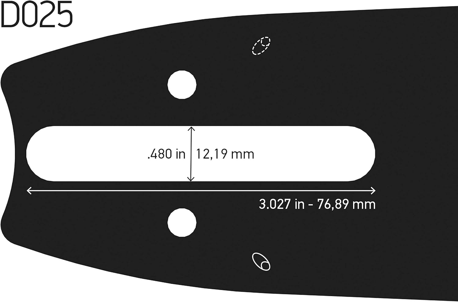 Thumbnail 6 de Barre guide Oregon 2890438 Guide 203sfhd025 Pro-Am D025 (50,8 cm)