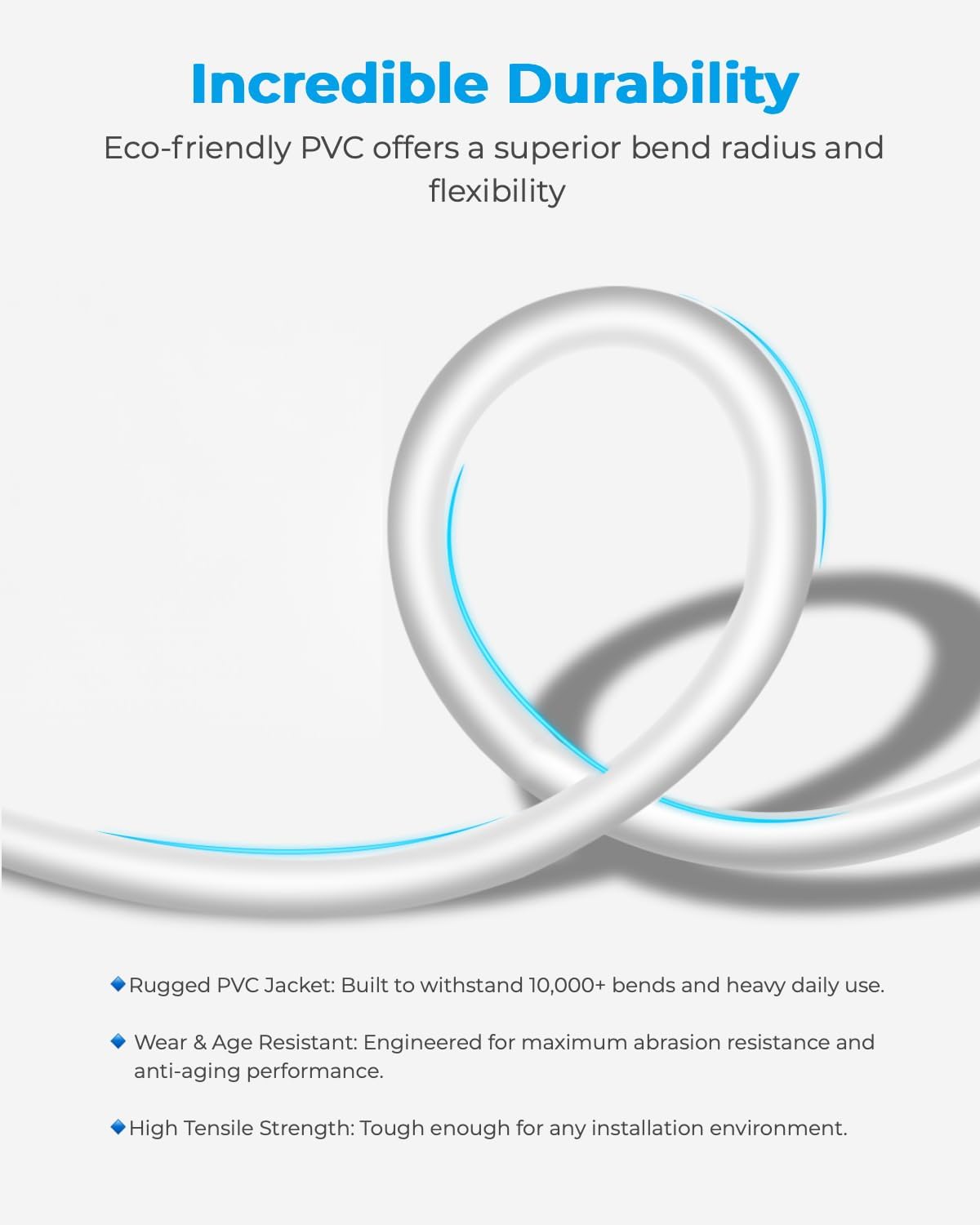 Thumbnail 5 de DDMALL CAT8 Ethernet Cable 15m — 40 Gbps LAN cable