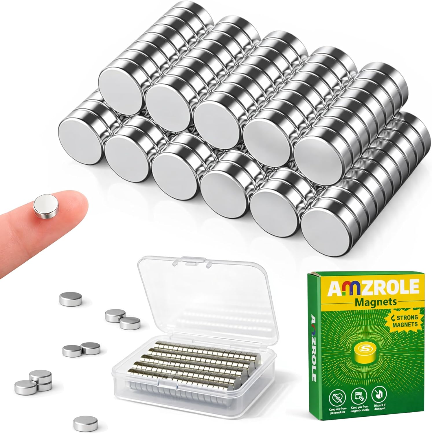 Thumbnail 6 de 105 Stück Mini Neodym-Magnete 10x3 mm – stark, zuverlässig und vielseitig einsetzbar