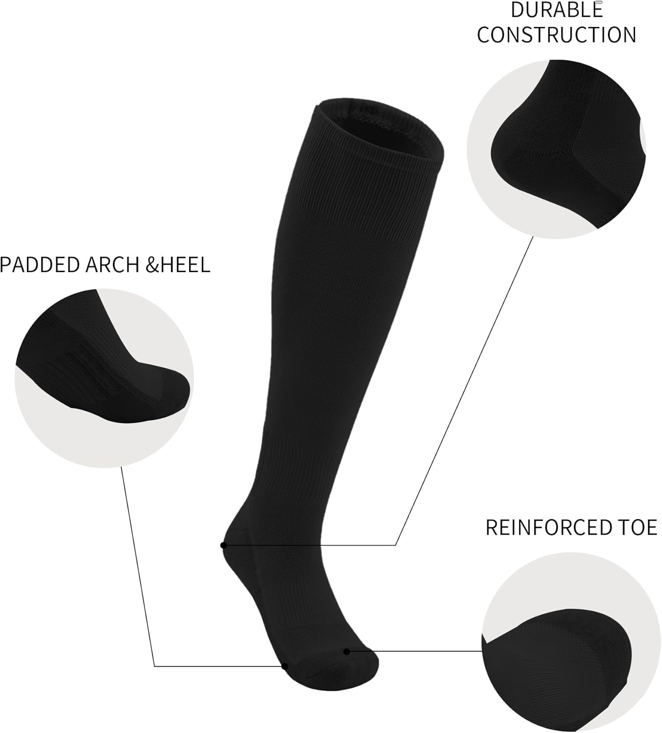 Detalle de QBK Toddler Baseball Socks and Belt Combo 2 Pairs