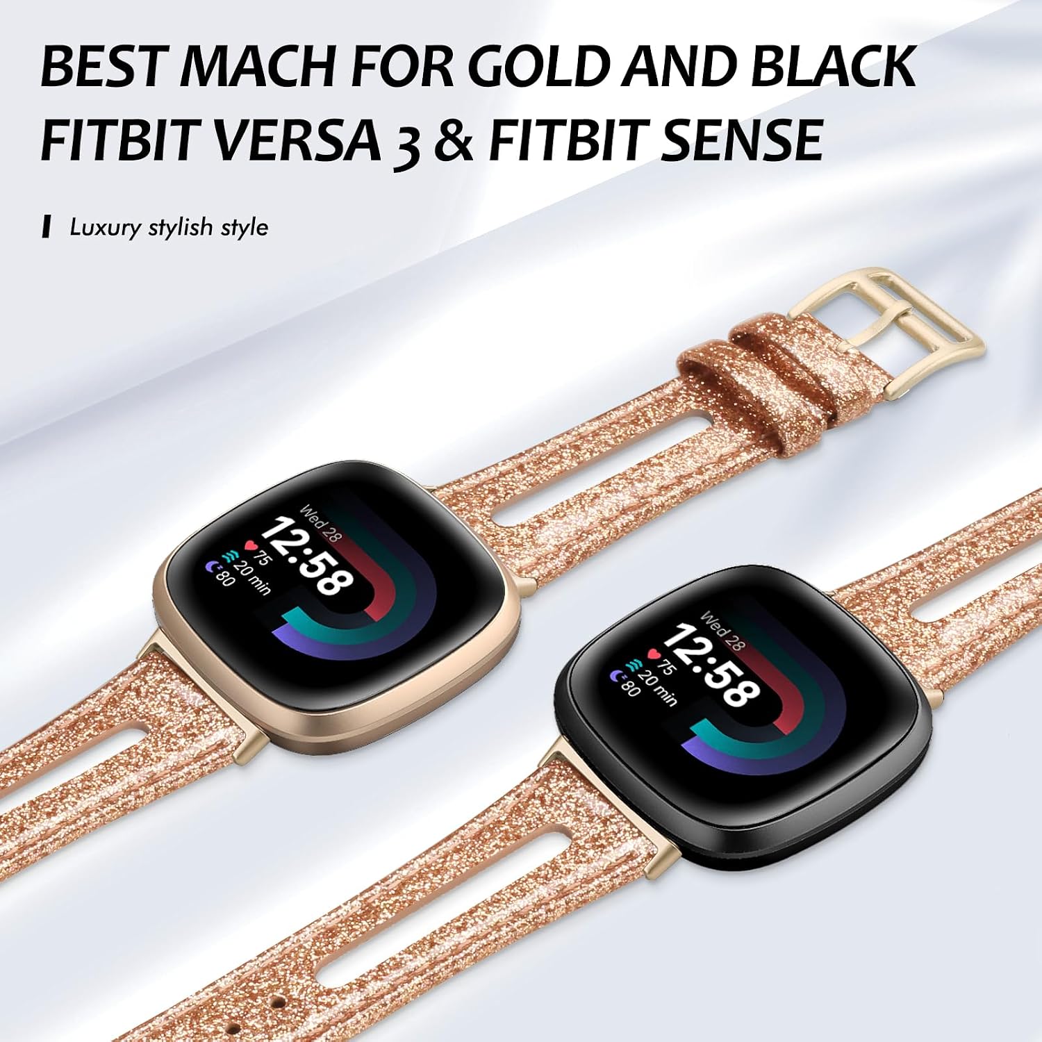 Thumbnail 5 de Tuocal Genuine Leather Strap for Fitbit Versa 4 slim