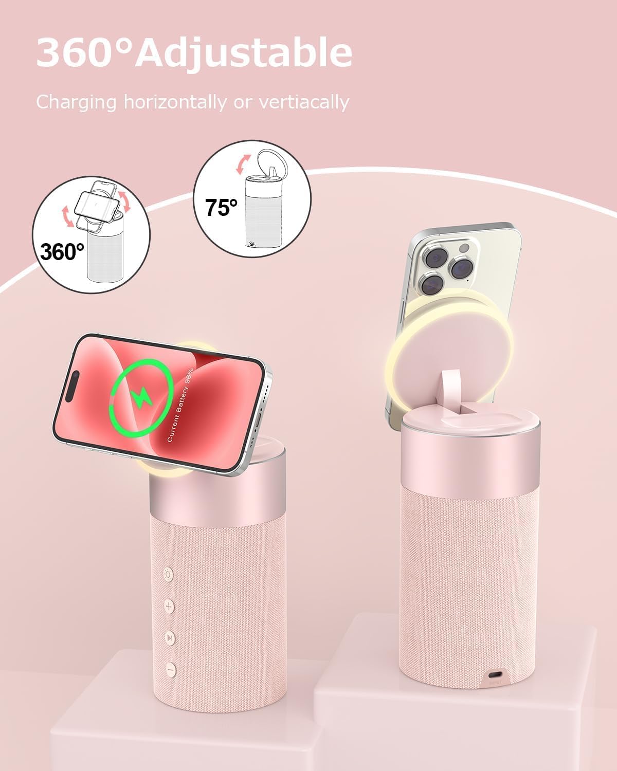 Thumbnail 5 de COLSUR Bluetooth Speaker with Wireless Charger and Night Light – 2‑in‑1 magnetic charging station