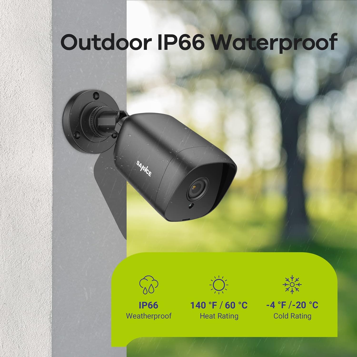 Thumbnail 5 de SANNCE 1080P Security Camera Bullet IP66 Weatherproof CCTV (TVI/Analog) – 2 Pack