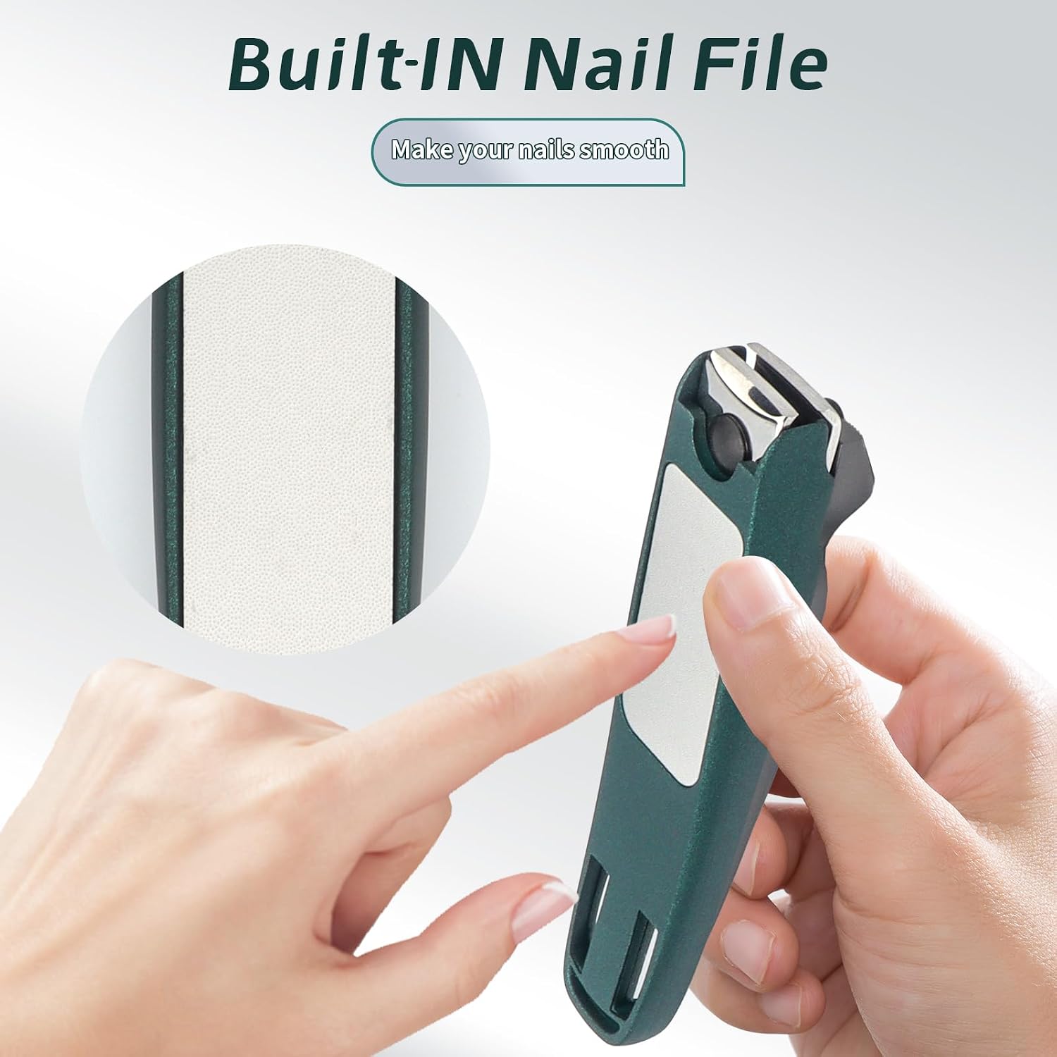 Thumbnail 4 de Roellgs Nail Clippers Set – Precision Toe Nail Clippers for Thick Nails, Durable Heavy Duty Stainless Steel Toenail Clippers (Green)