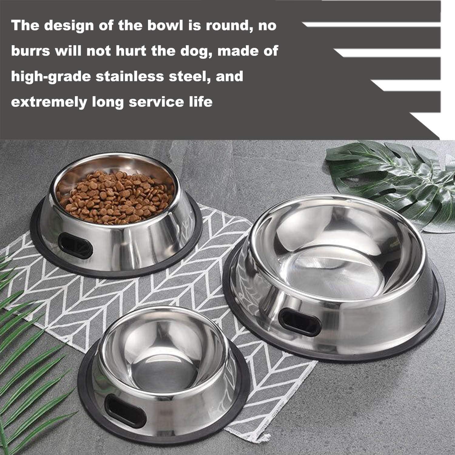 Thumbnail 1 de SUOXU 2-Pack Stainless Steel Dog Bowl with Non-Slip Base (350 ml) for Small Dogs and Cats