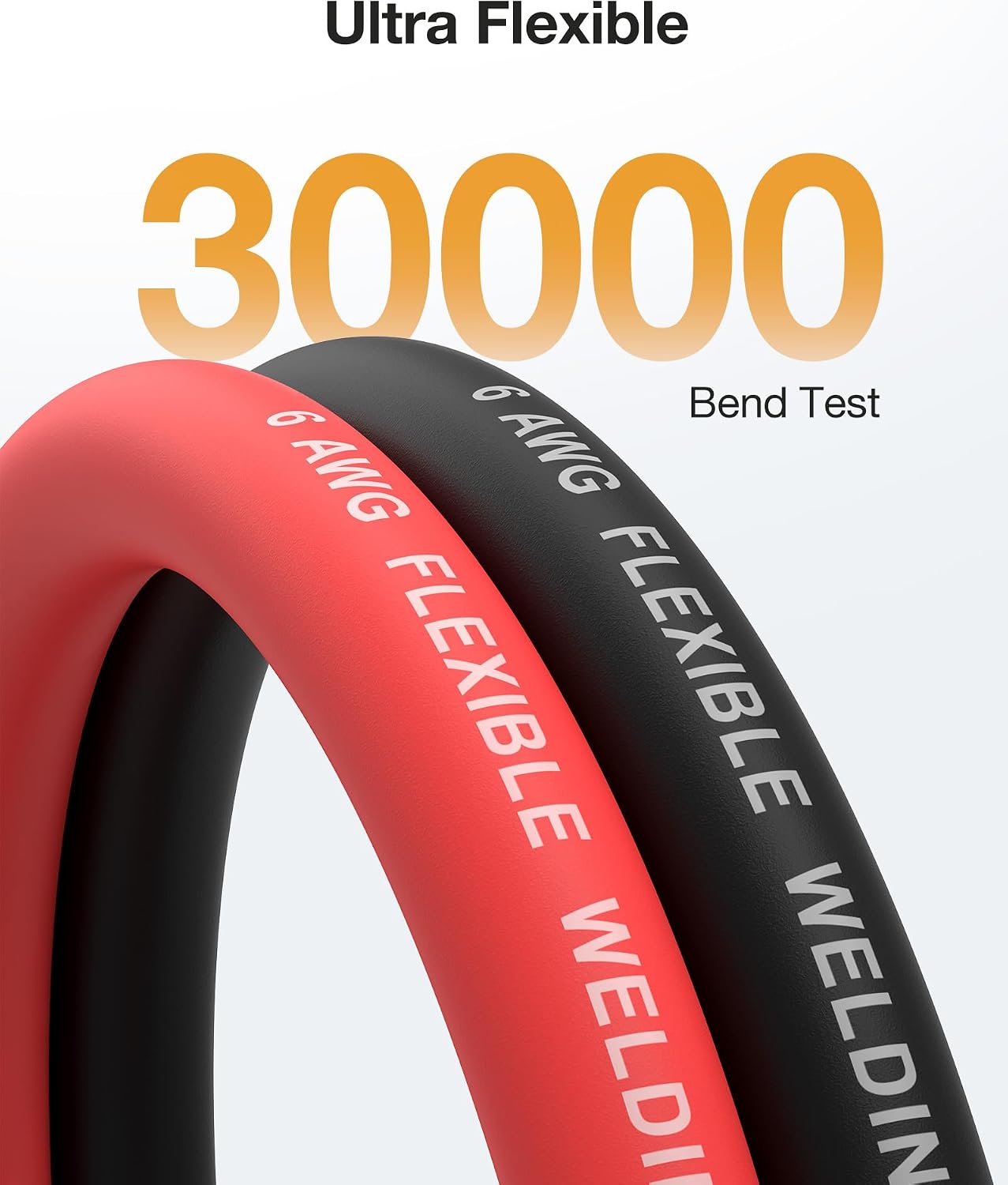 Detalle 1 de WotyWire WC6A10FT-RB-AS 6 AWG Welding Cable, EPDM, Red and Black