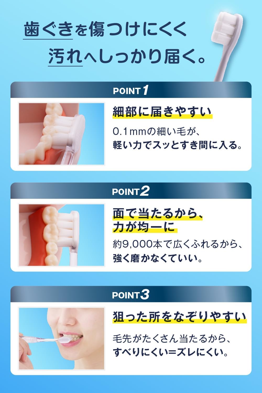 Detalle de オレンジケアプロダクツ OC電動音波モフらし 替えブラシ 2本入・ナイロン毛・0.1mm極細毛