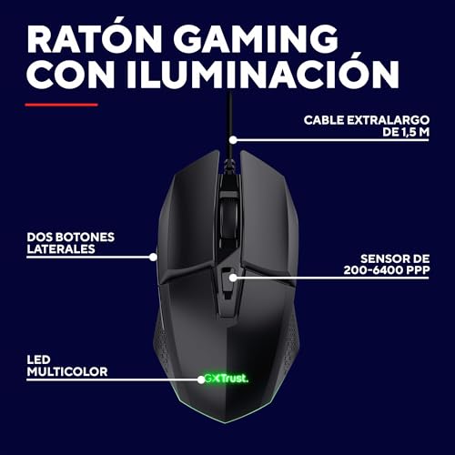 Detalle 2 de GXTrust 1109 Vylax — Ratón gaming 200–6400 dpi