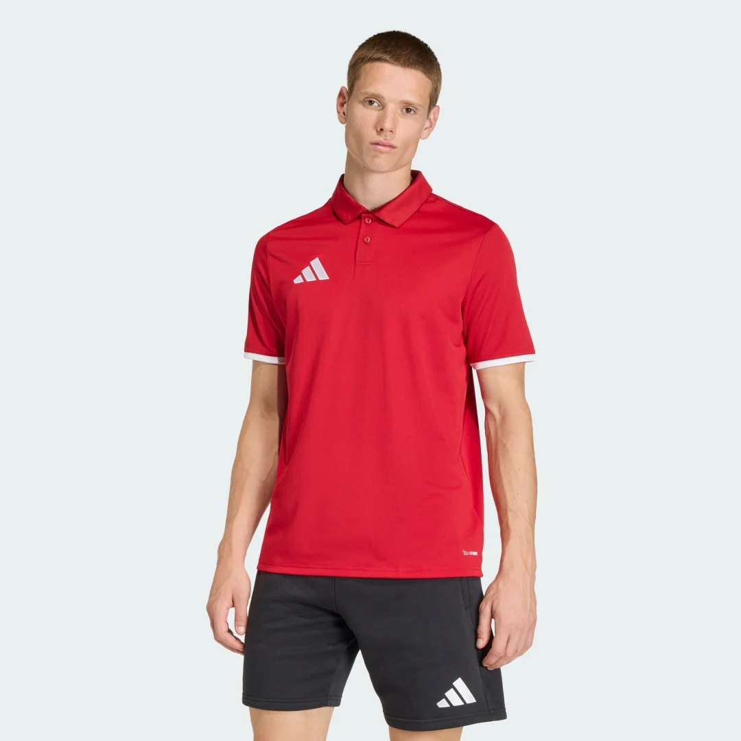 Detalle de Adidas Polo Entrada26 rojo
