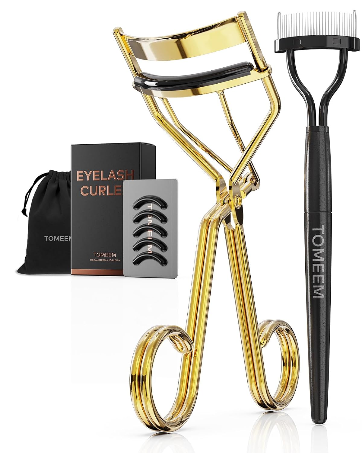 Thumbnail 1 de TOMEEM Eyelash Curler with Comb Rose Gold