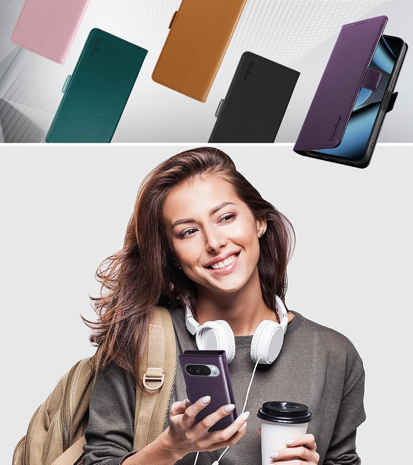Detalle de Yunubeyii Pixel 10 wallet case