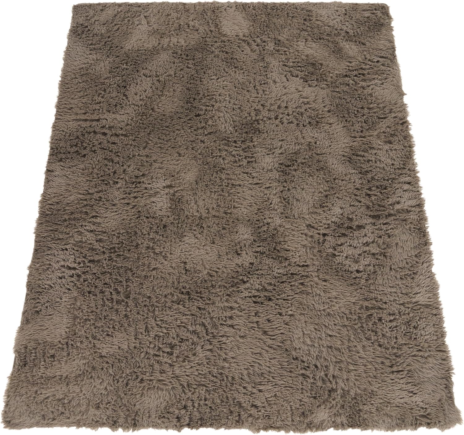 Thumbnail 5 de Paco Home Tapis de salon shaggy en fausse fourrure 80 x 150 cm, taupe
