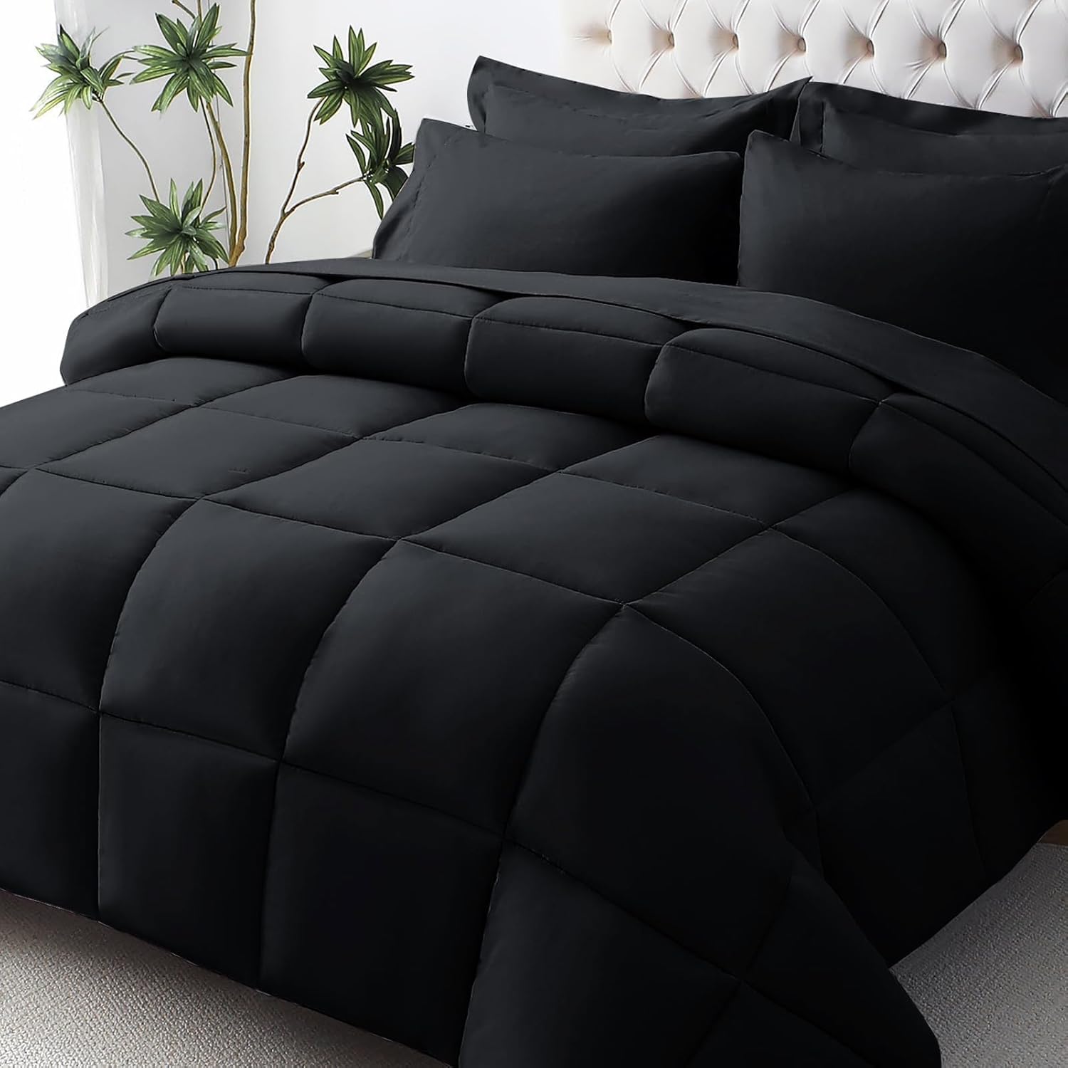 JOLLYVOGUE Queen Comforter Set 7-Piece bedding