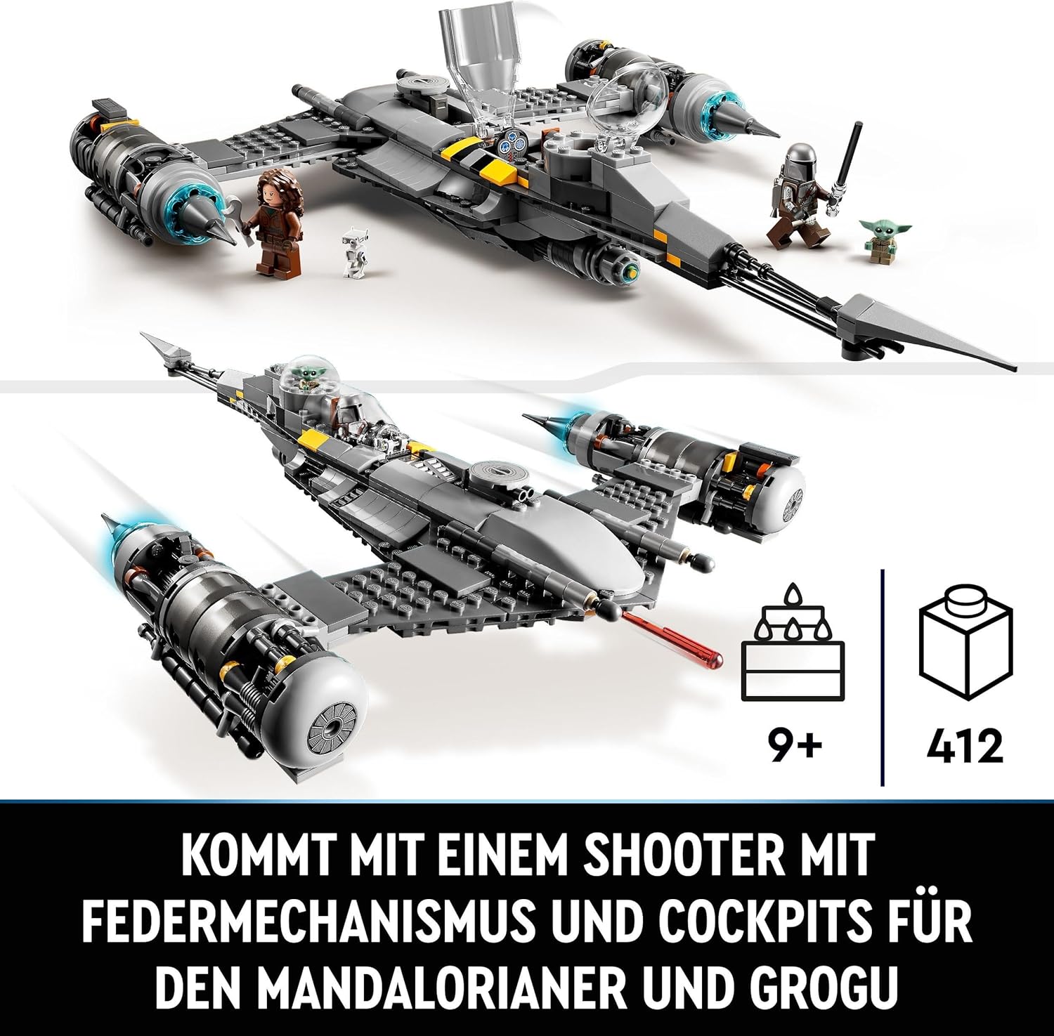 Thumbnail 2 de LEGO Star Wars N-1 Starfighter des Mandalorianers 75325 – Das Buch von Boba Fett