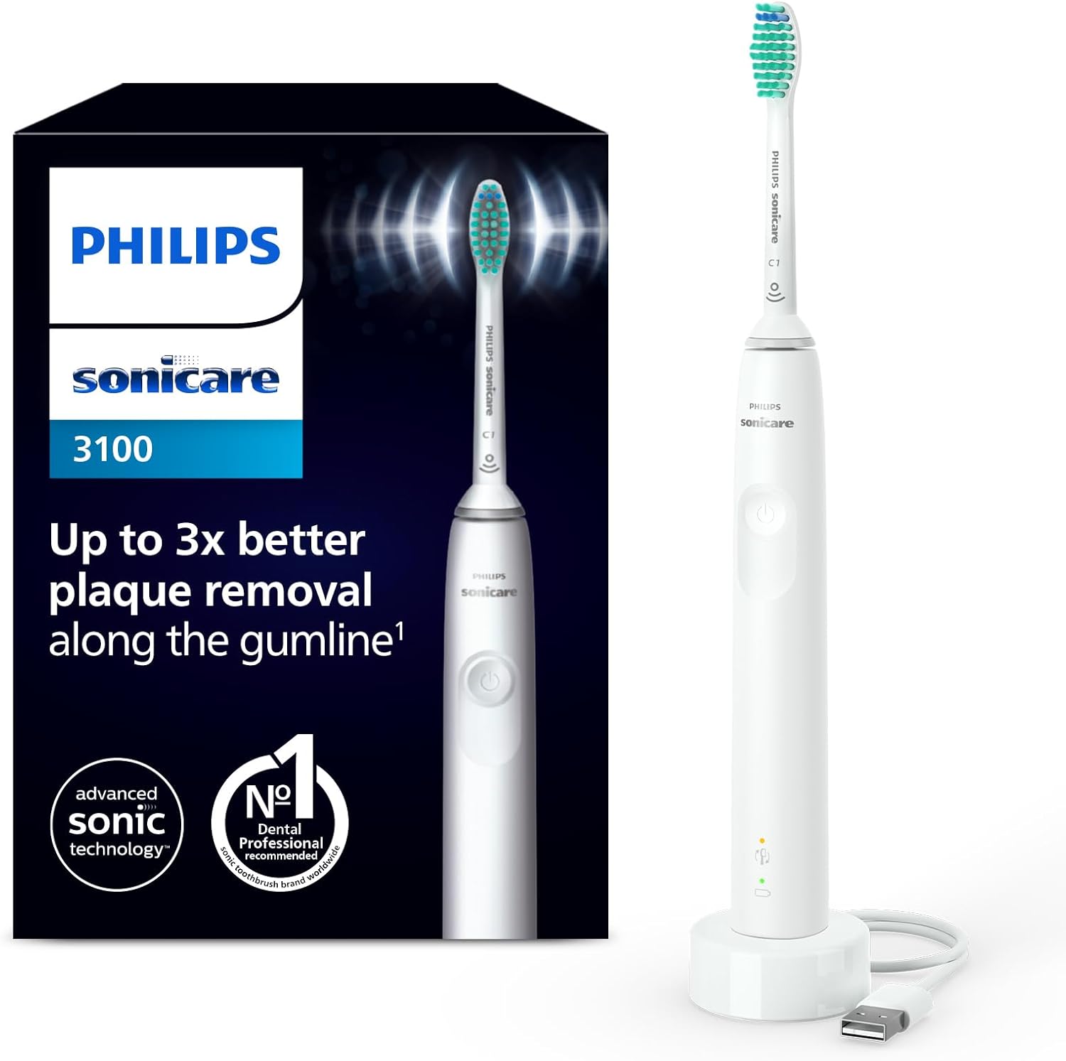Detalle de Philips Sonicare 3100 HX3671/13 pulizia sonora