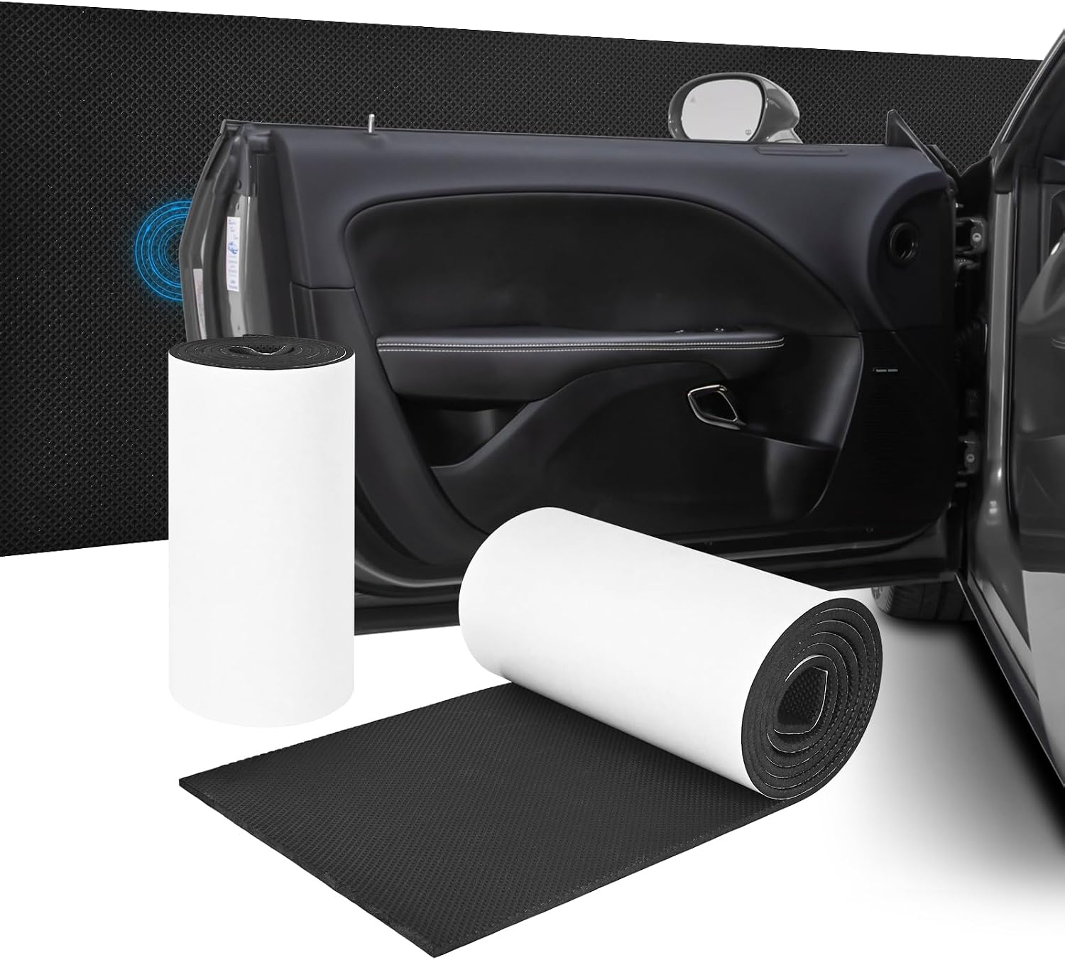 Detalle de Garagen Wandschutz 200 x 20 cm schwarz