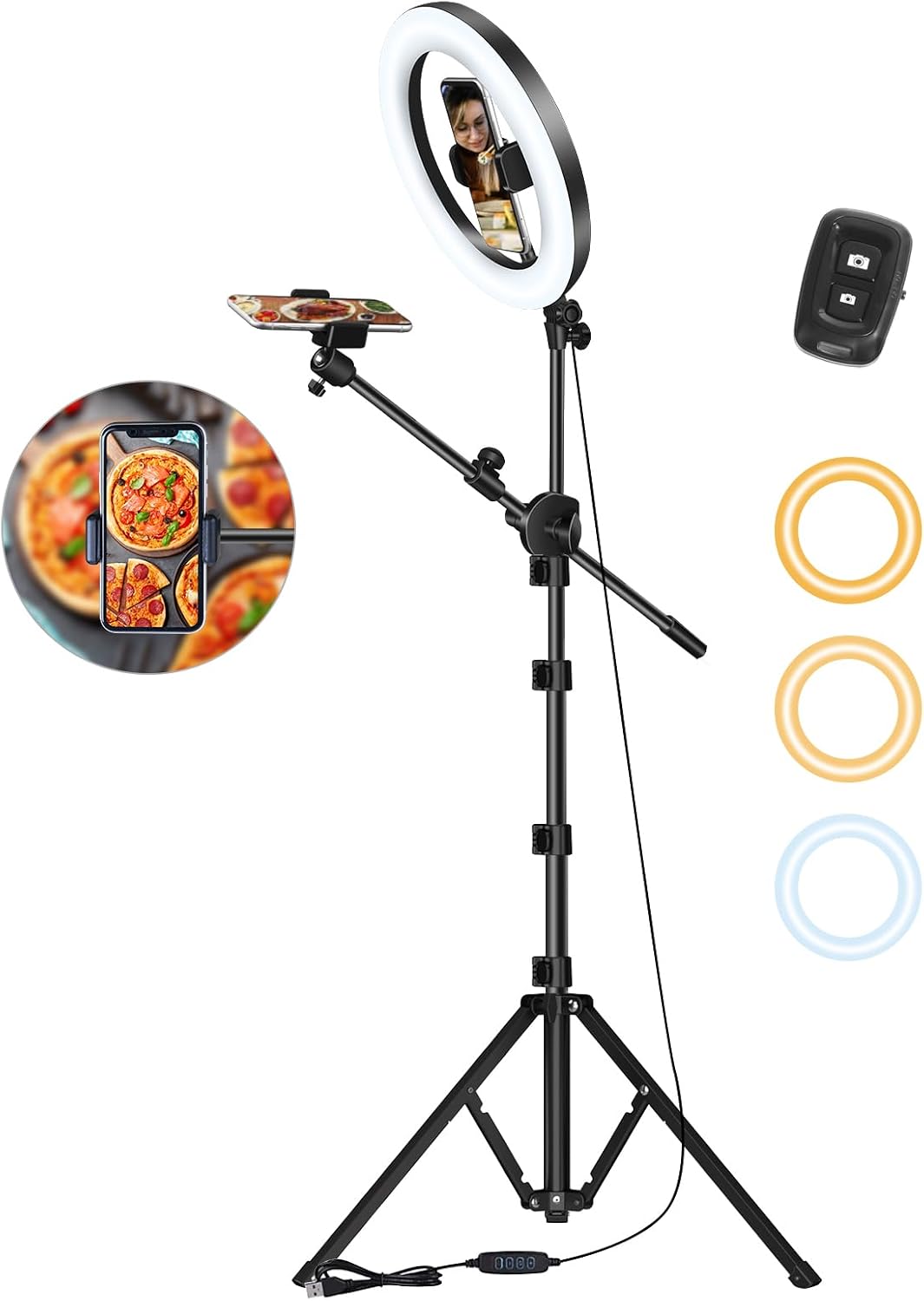 Thumbnail 6 de Luxsure 10" Ring Light Overhead Phone Mount for Recording 🎥