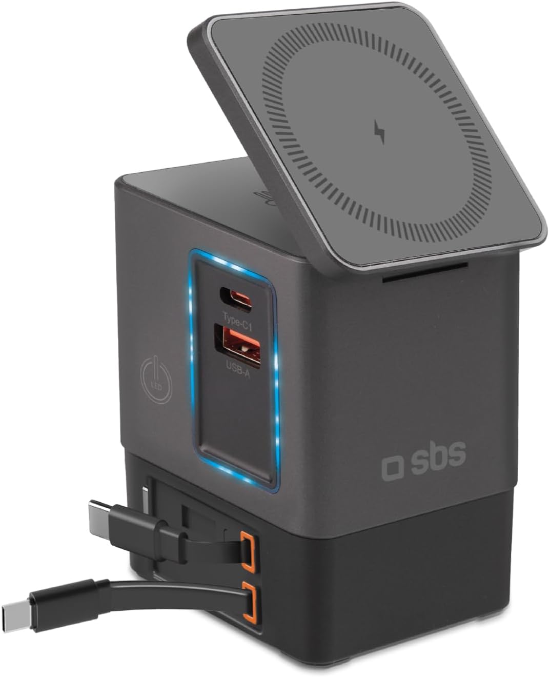 Detalle de SBS Power Dock 6in1 USB‑C 100W MagSafe Ladegerät