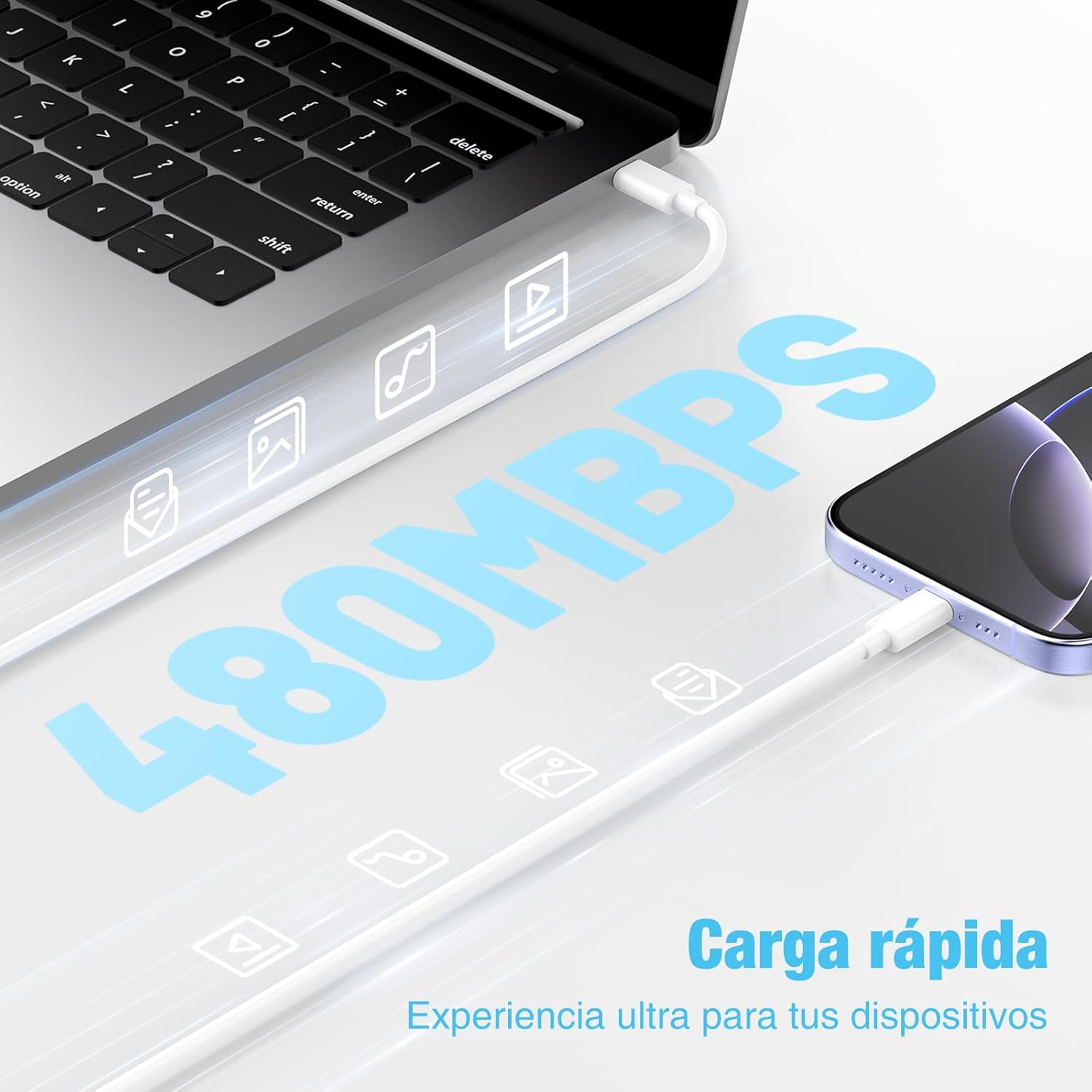 Thumbnail 3 de DGVERS Cargador USB-C 20W con cable 2M