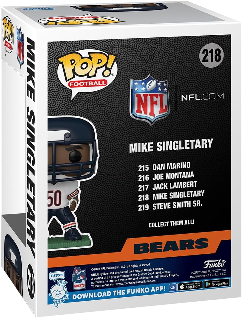 Thumbnail 2 de Funko POP! NFL Legends Mike Singletary Bears 🏈 Colección y Regalo