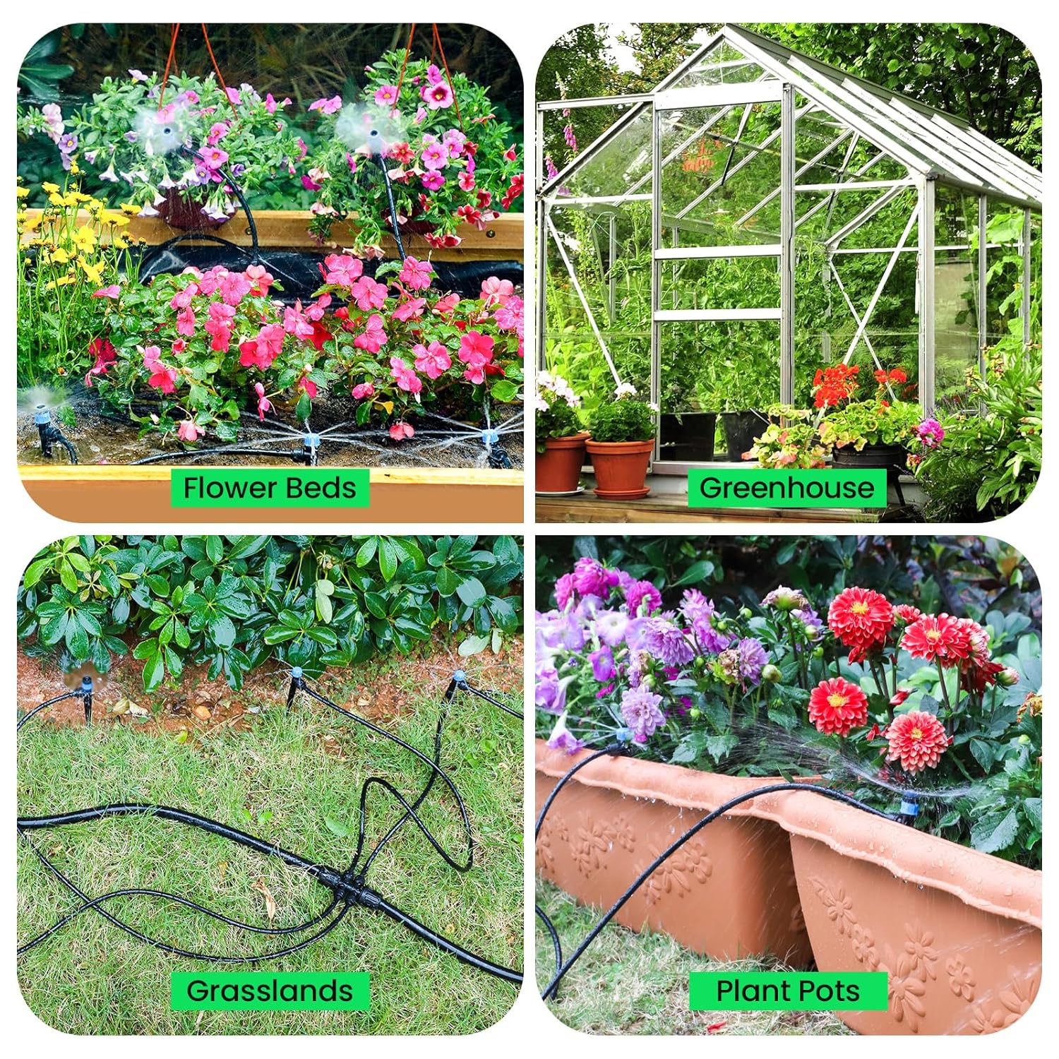 Thumbnail 6 de MIXC 230FT Quick-Connect Drip Irrigation System Kit