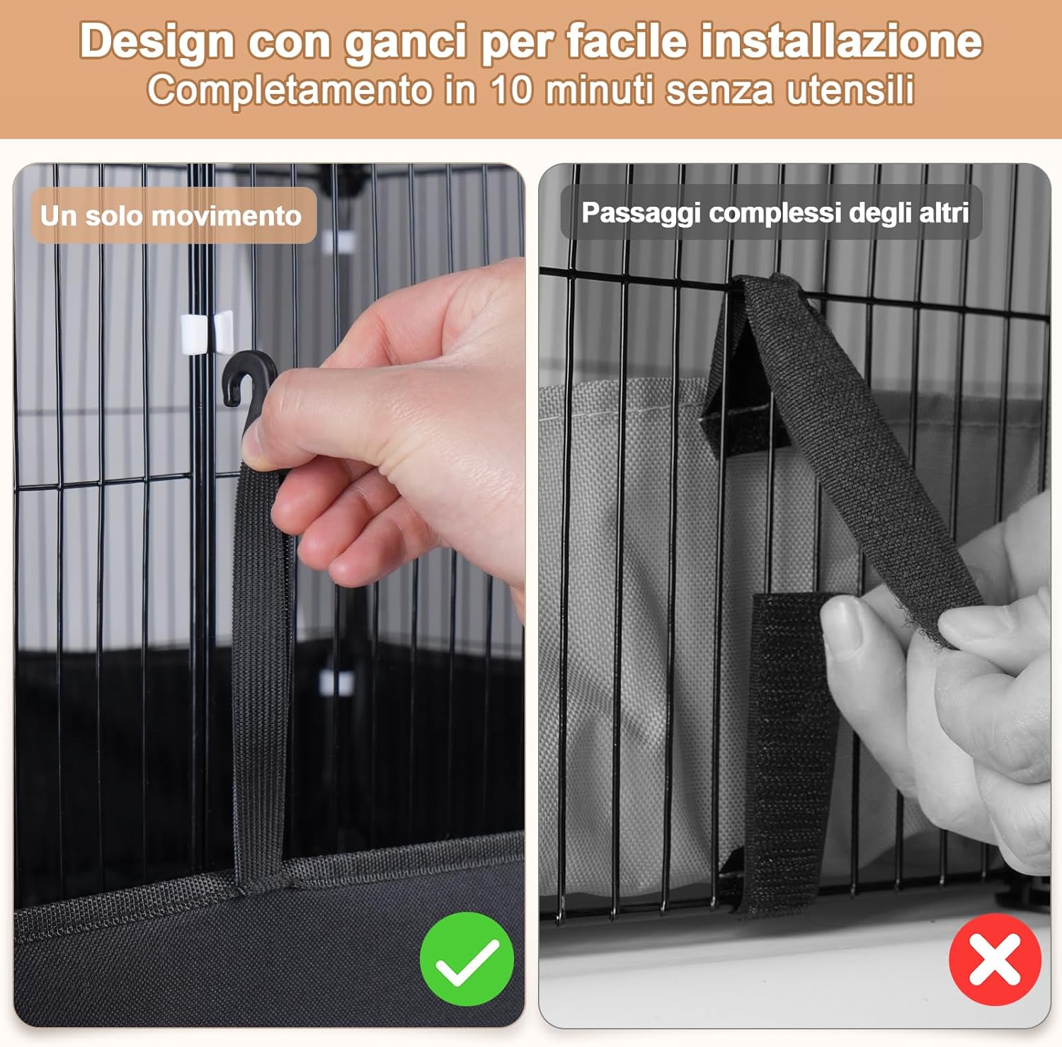 Detalle de Aystkniet Gabbia Coniglio Nano da Interno con Rivestimento Impermeabile sul Fondo – Recinto 122 × 60 × 40 cm
