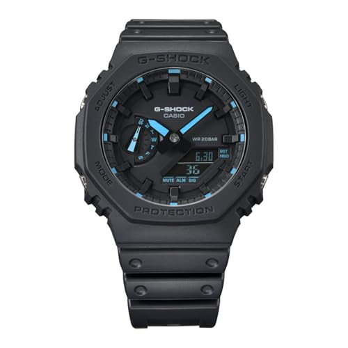 Detalle de Casio G-Shock CA.GA-2100-1A2ER: Orologio sportivo in Resina e Carburo per Uomo, Blu