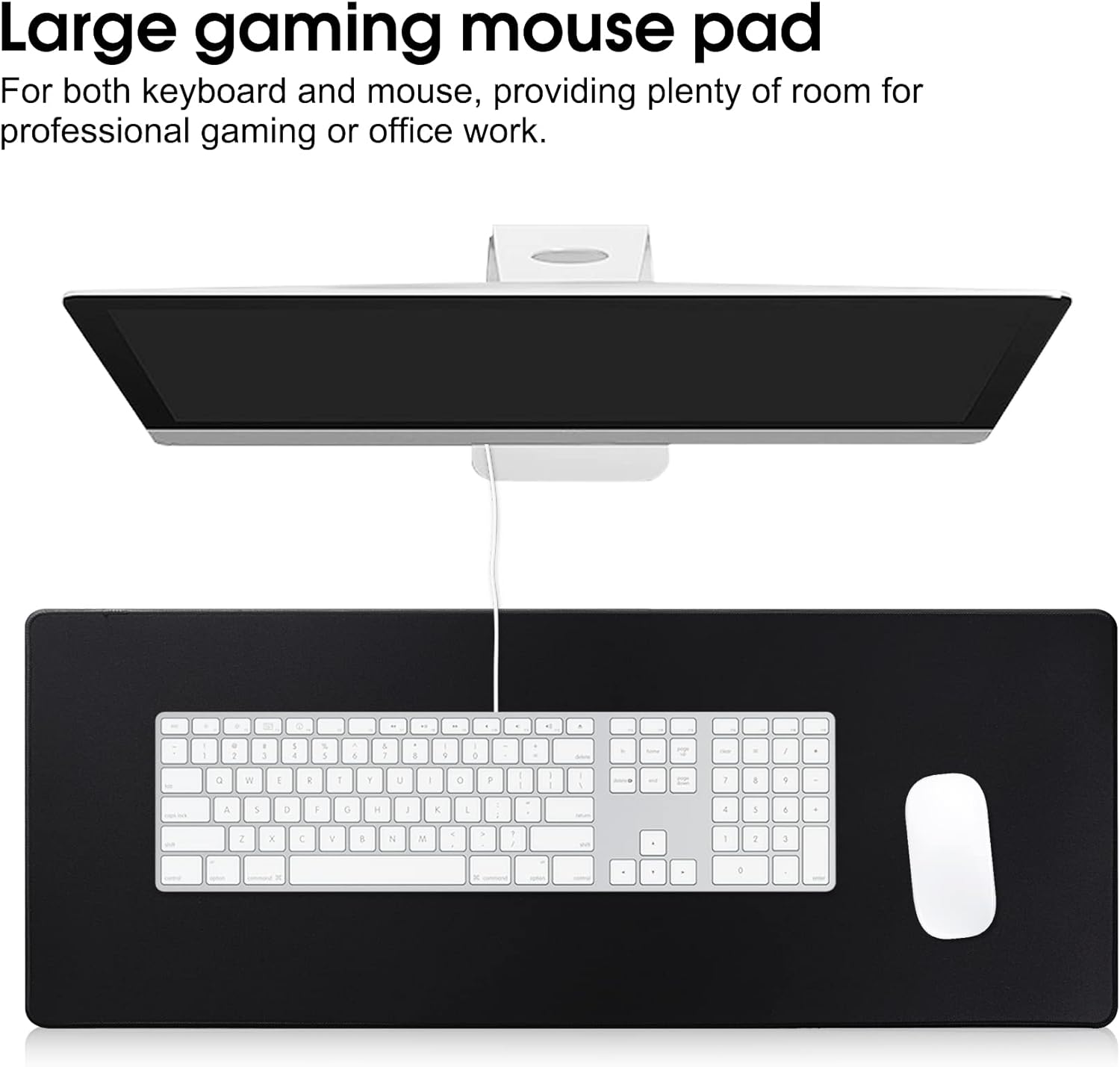 Detalle 2 de HoYiXi Gaming Mouse Pad Extended Large (80 x 40 cm) with Anti-Slip Rubber Base