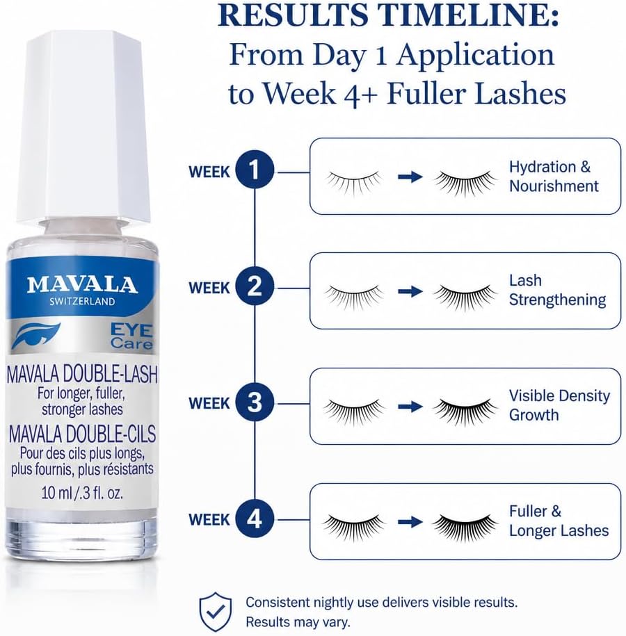 Detalle 2 de Mavala Double-Lash (MA6HL) trattamento per ciglia più lunghe, dense e forti