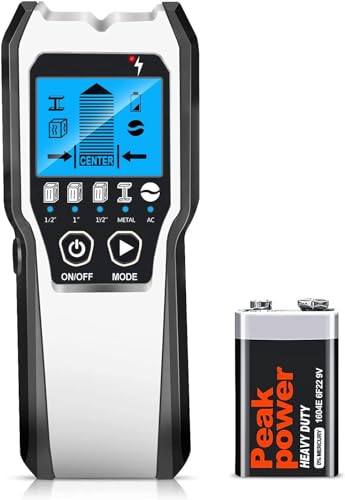 Detalle de FOLAI 5-in-1 Stud Finder Wall Scanner with LCD and Audio Alerts