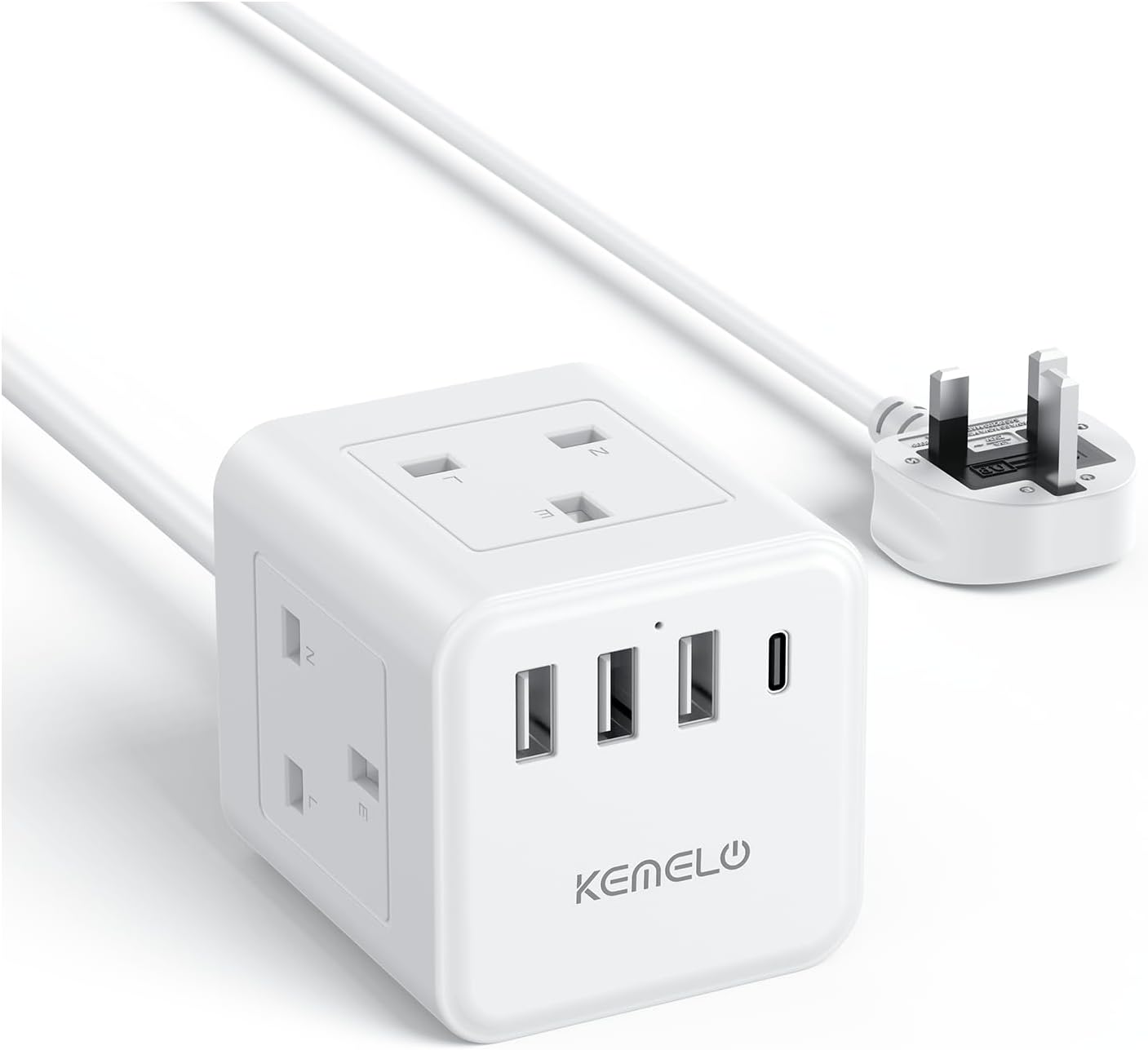 Detalle de 3M Cube Extension Lead with USB 3250W