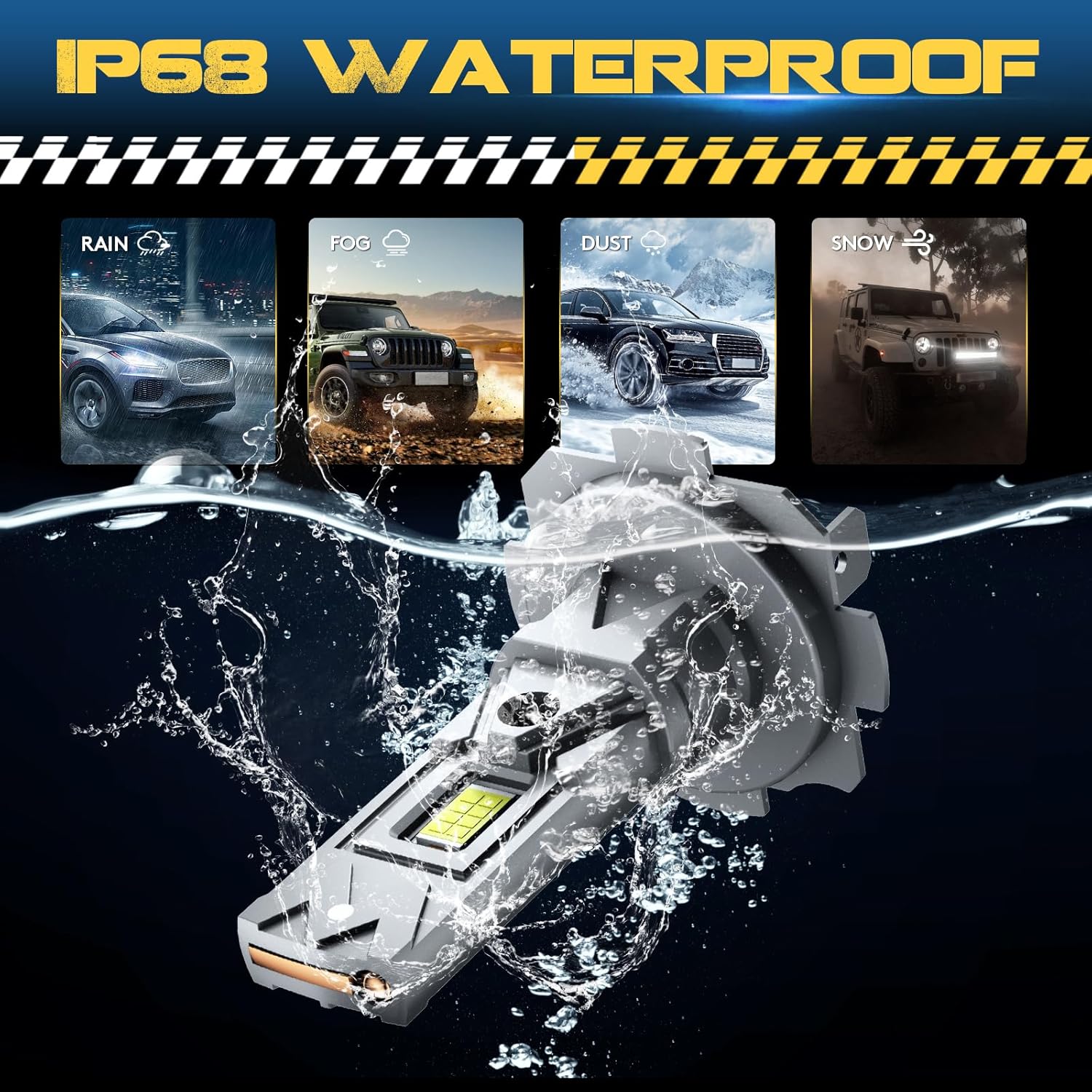 Thumbnail 5 de KOYOSO H7 LED 100W lampadina H7 22000 LM 6500K