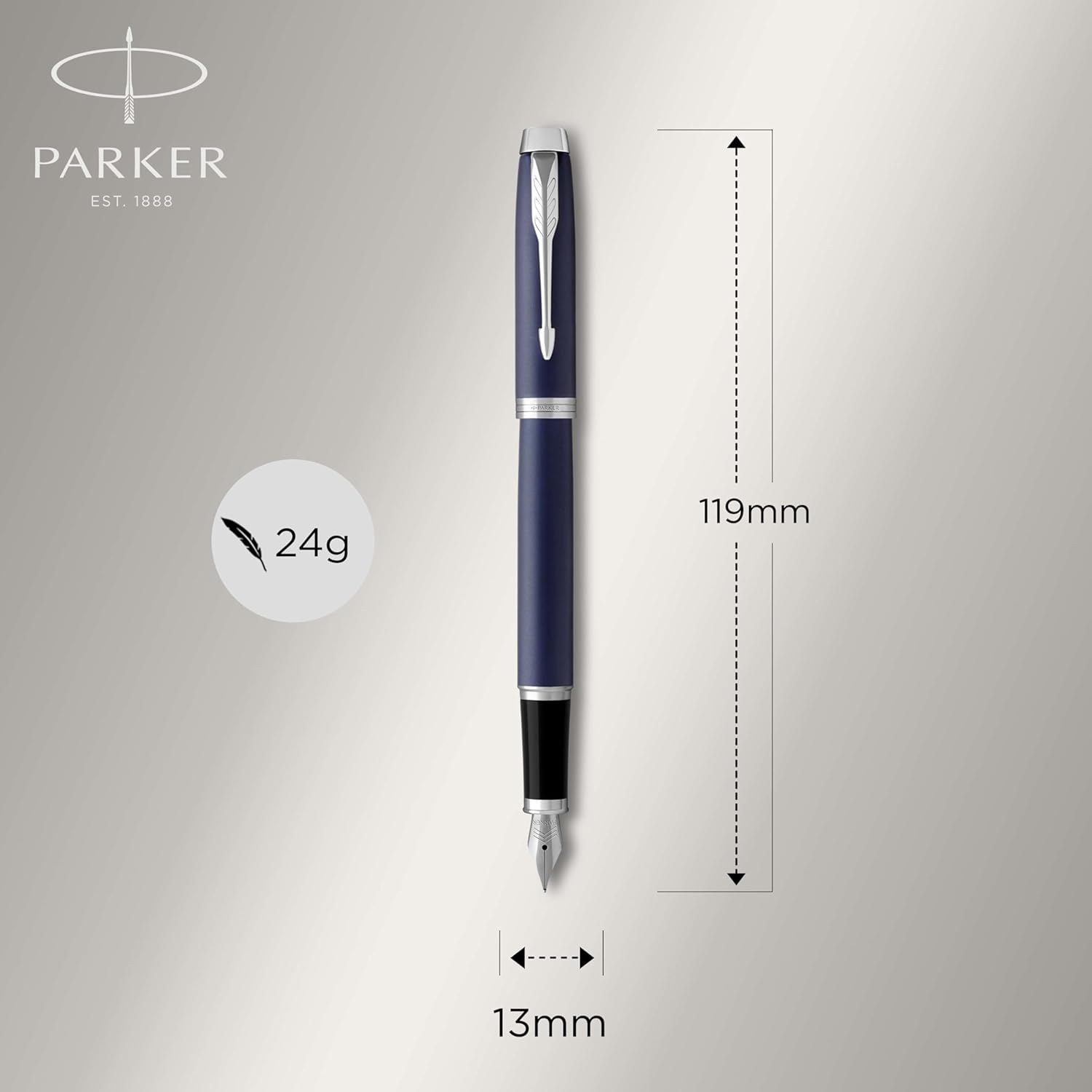 Thumbnail 2 de Parker IM stylo plume bleu mat ✒