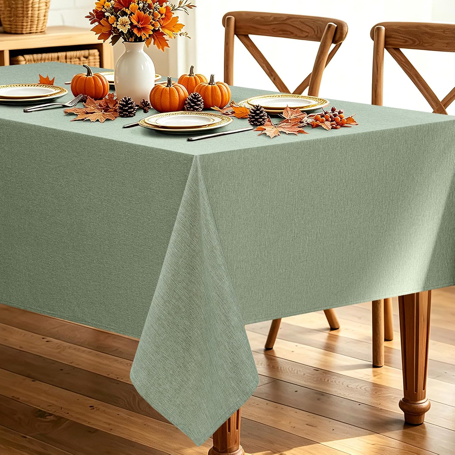 Detalle de Decorelia Rectangular Tablecloth, 60 x 84 Inch