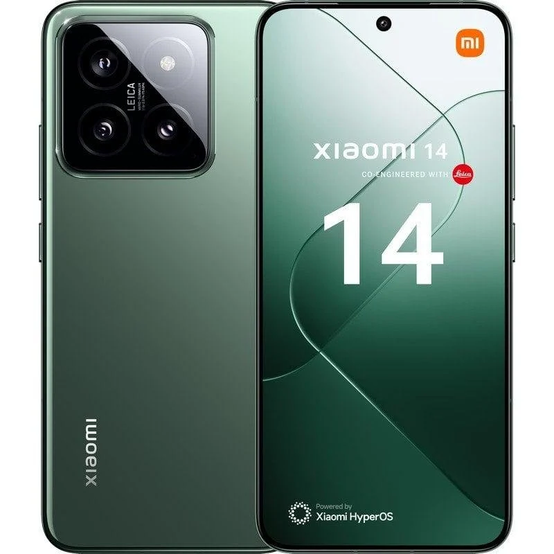 Detalle de Xiaomi 14 5G 12GB 512GB Verde Jade – Fotografía móvil de élite en un solo dispositivo