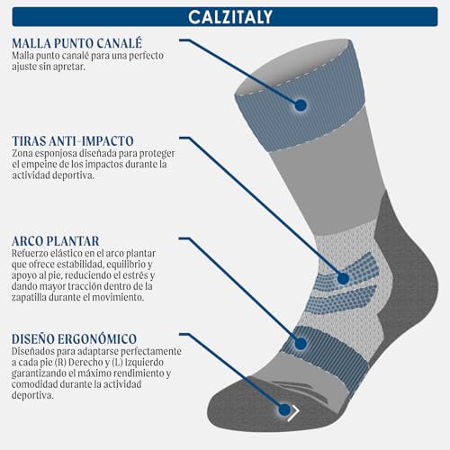 Detalle 2 de CALZITALY Pack 1 2 3 paires chaussettes trekking đ